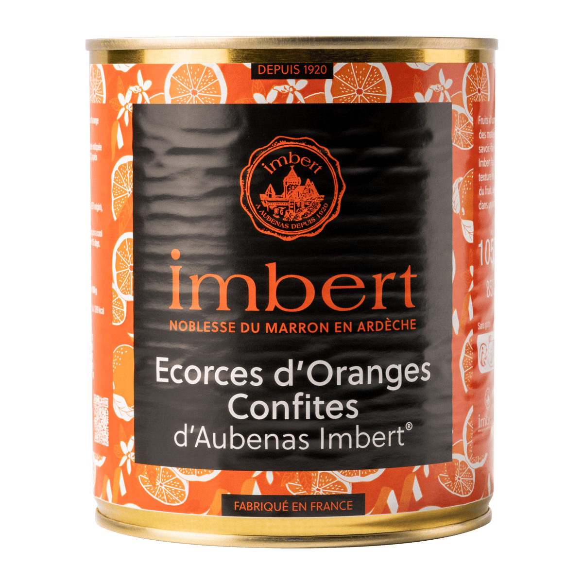 Ecorces d'Oranges Confites d'Aubenas Imbert® - Marrons Imbert