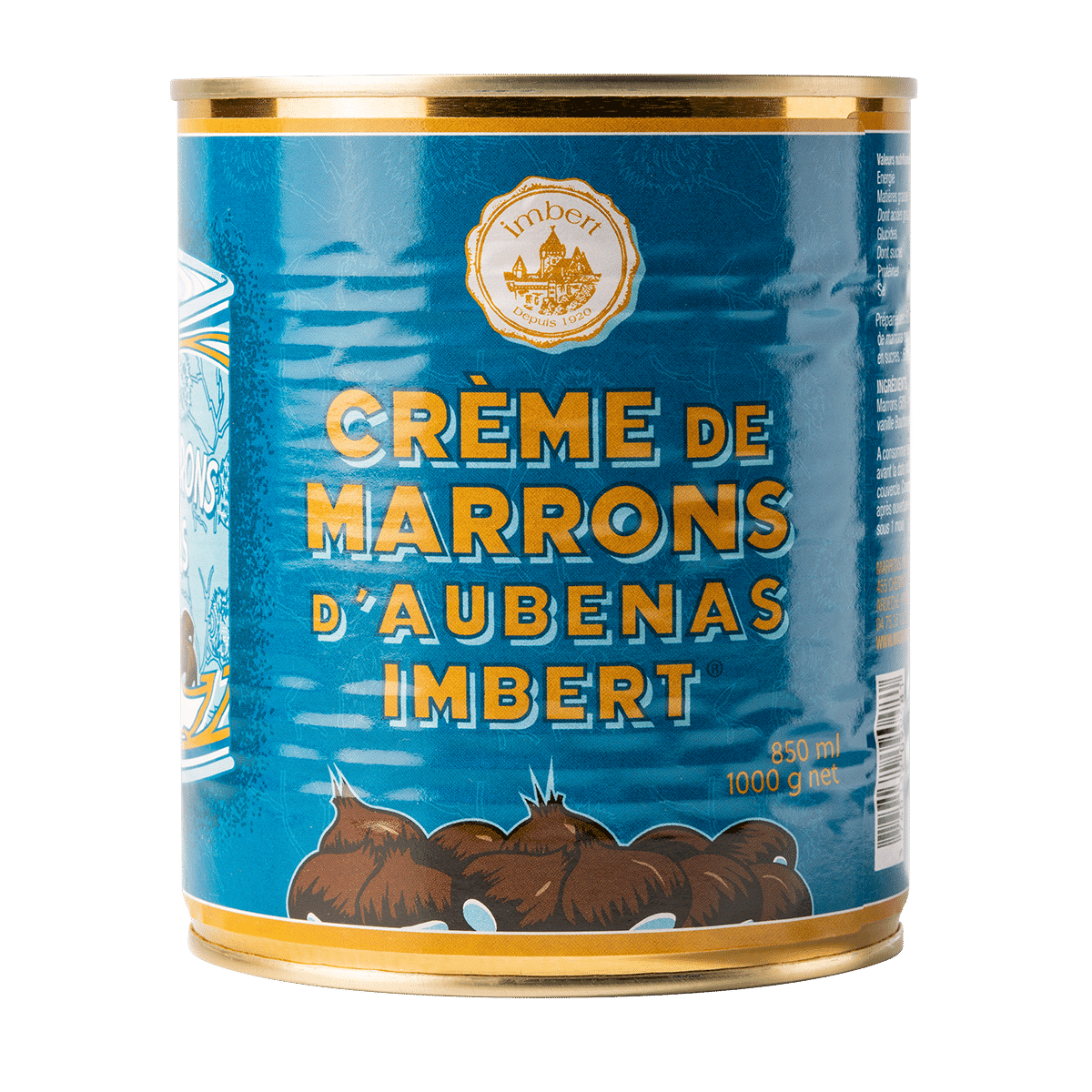 Crème de marrons d'Aubenas Imbert® • Boîte 4/4 Vintage - Marrons Imbert